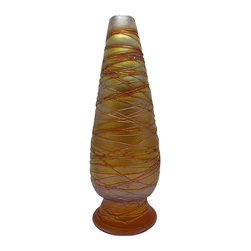American Durand Gold Lustre Threaded Glass Table Lamp Base - Products