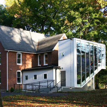 The Glass Wall of the Stair to View the Future Sculpture Garden