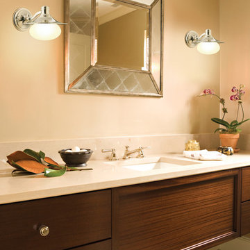 Lawton Wall Sconces in Bathroom