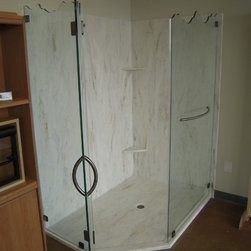 Corian Seamless Witch Hazel Shower Display - Showerheads And Body Sprays