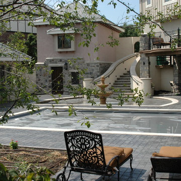 Deck and Pool House