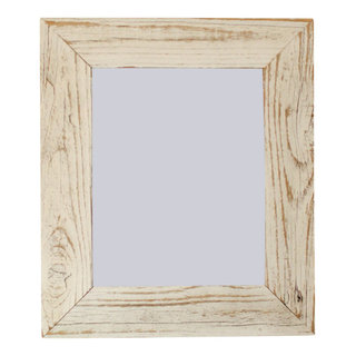 16x20 Barnwood Picture Frame, Homestead Narrow 1.5 inch Flat Rustic Reclaimed Wood Frame