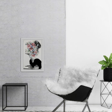 "Flower Crown" Framed Painting Print