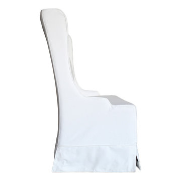 ATLANTIC BEACH DINING BENCH - SUN BLEACHED WHITE