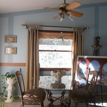 Breakfast Room has a dual purpose by also using this room as an art studio.