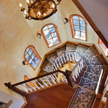 Castle House Staircase Bird's Eye View