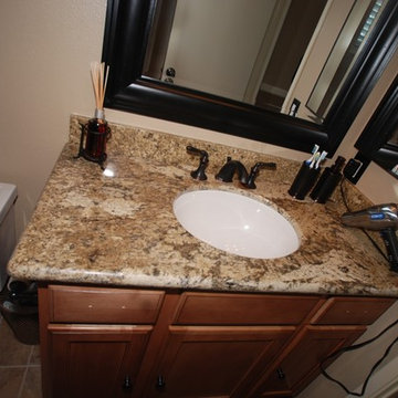 Mission Viejo Travertine Shower & Metal Inlay Border