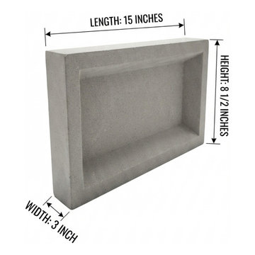 Modern Recessed Address Block (15" × 8½" × 3")