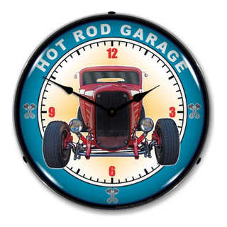 1303431 Hot Rod Garage Clock - Contemporary - Wall Clocks - by ...