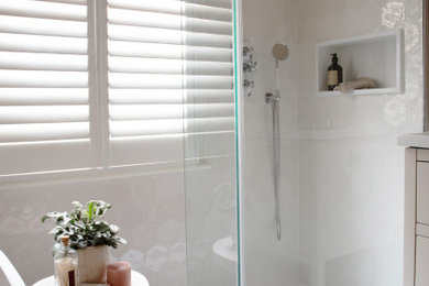 Design ideas for a traditional bathroom in London.