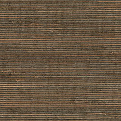 Reju Charcoal Grasscloth - Wallpaper