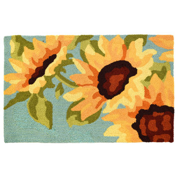 Sunflower Field, Novelty Doormat, 22" X 34"