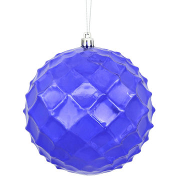 Vickerman N174266D 4.75" Purple Shiny Diamond Bauble Christmas Ornament