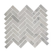 12"x12" Herringbone Marble Tile