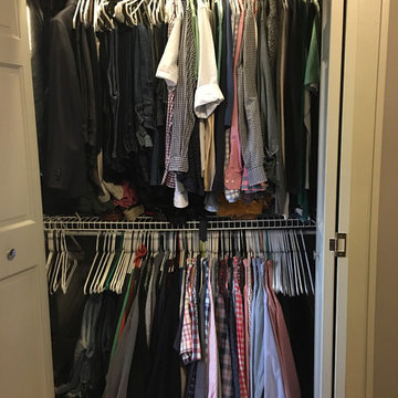 'BEFORE' Men's Minneapolis Reach-In Closet Before and After