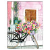 Flower Delivery Bike 12x16 Canvas Wall Art
