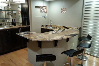 Home bar - traditional home bar idea in Other