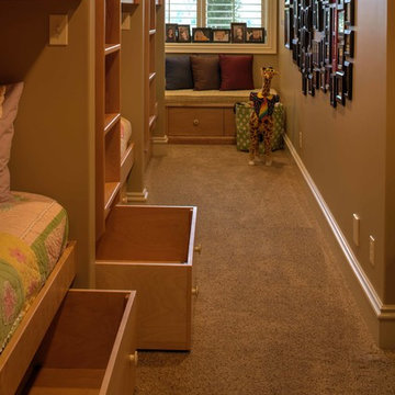 Inset cabinetry with stained Alder and painted/glazed finishes