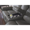 Signature Design by Ashley Jesolo Reclining Loveseat with Console in Dark Gray