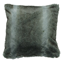 Chinchilla Faux Fur Toss Cushion - Decorative Pillows