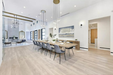 Example of a minimalist dining room design
