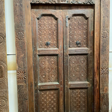Indian Antiques Teak Door