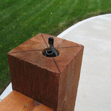 How to install Deck lighting using low voltage lighted post caps.