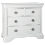 Bentley Designs - Chantilly White 2-Over 2-Chest of Drawers - Chantilly White Painted 2 over 2 Chest of Drawers offers a contemporary rework of classic French styling which effortlessly combines bold character with subtle attention to detail that results in a range that is, quite simply, beautiful. Chantilly is an exquisitely grand range that will add an opulent touch to any room.