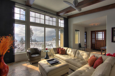 Living room - contemporary living room idea in Vancouver