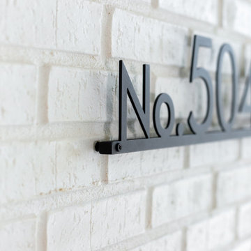 Mod Mettle Address Sign