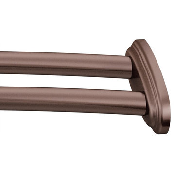 Moen Old World Bronze Adjustable Curved Shower Rod DN2141OWB
