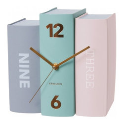 Karlsson Table Clock Book - Desk And Mantel Clocks