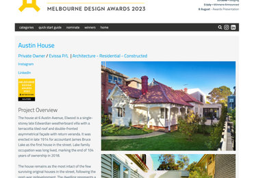Melbourne Design Awards 2023 | Silver