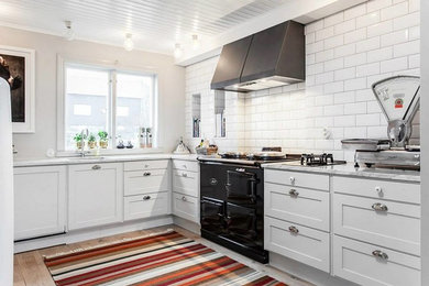 Photo of a transitional kitchen in Gothenburg.