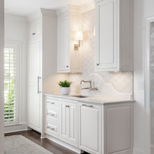 vanities with shaped backsplash