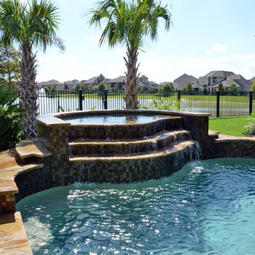 Elevated Spa | Beach Entry Pool