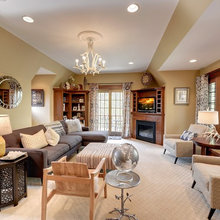 corner fireplace