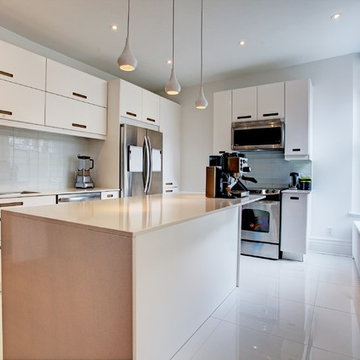 Improvement of a 7½ rooms restrictring architectural interventions