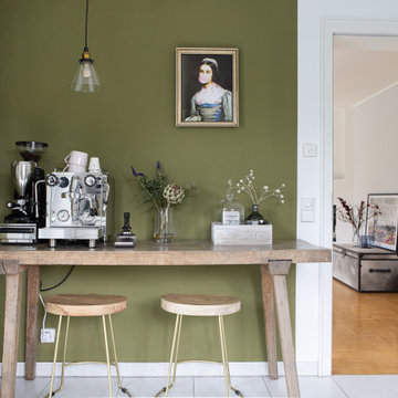 Eine urbane Kaffeetheke