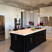 Our contemporary white and black kitchen