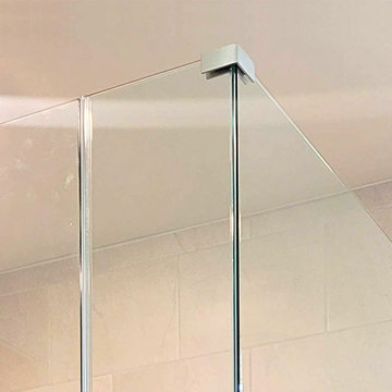 90 Degree Corner Shower with Clear Glass