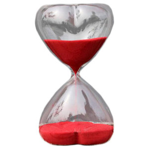 15/30/60 Min Crystal Diamond Hourglass Heart Shape Sandy Clock Timer Sandglass 