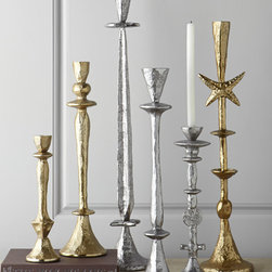 John-Richard Collection Six Alberto Candlesticks - Candleholders