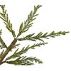 23" Iced Cedar Pine Artificial Christmas Tree, Burlap Base Unlit