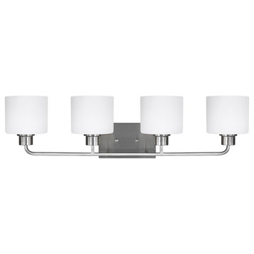 Canfield 4-Light Wall/Bath, Brushed Nickel