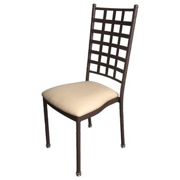 18" Upholstered Stack Chair from Holland Bar Stool Co., Bronze/Beige
