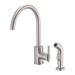 Danze Parma&trade; Single Handle High-Rise Kitchen Faucet with Spray - Kitchen Faucets