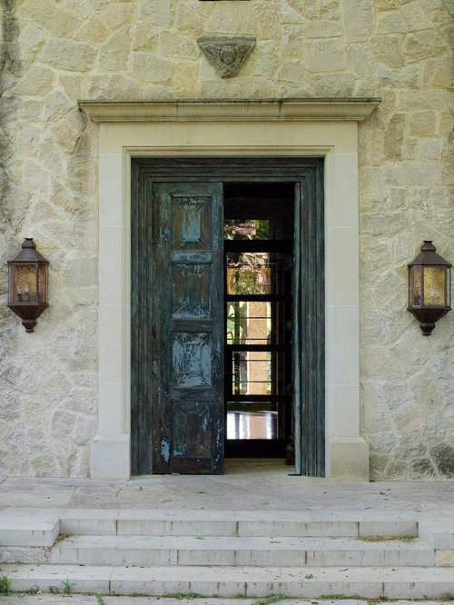 Front Door On Bedford Stone Houzz