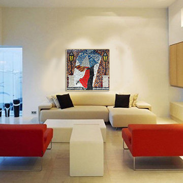 Living Room Mosaic Murals