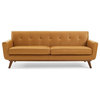 Engage Top-Grain Leather Living Room Lounge Sofa, Tan